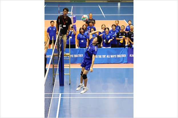 写真：試合中の選手の様子