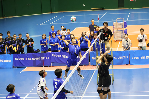 写真：試合中の選手の様子