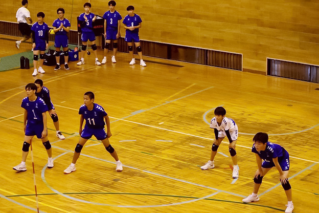 写真：試合中の選手の様子