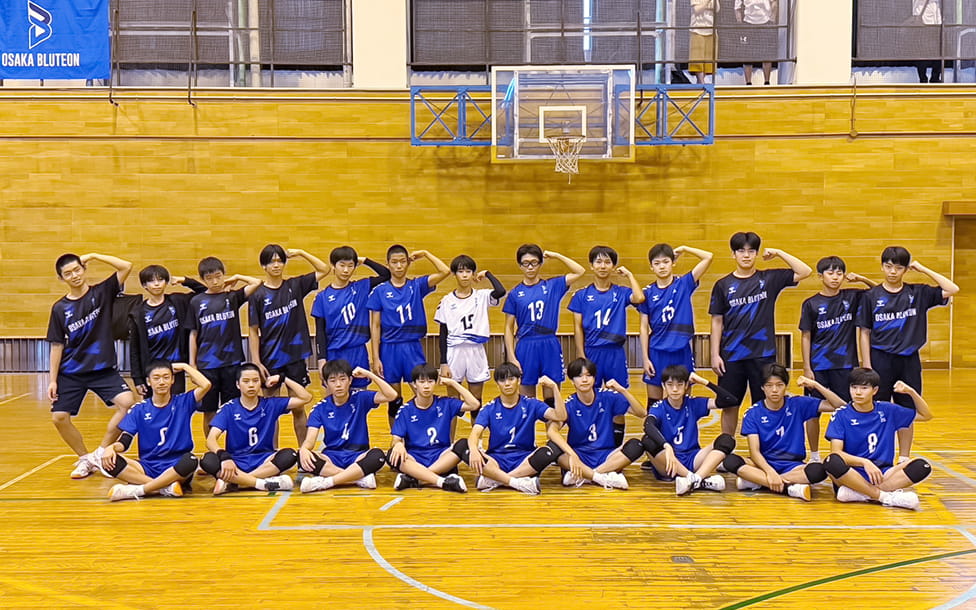 大阪ブルテオンU15選手の集合写真