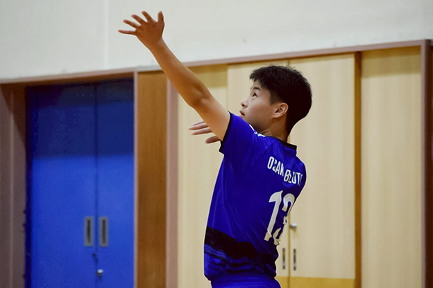 写真：試合中の選手の様子