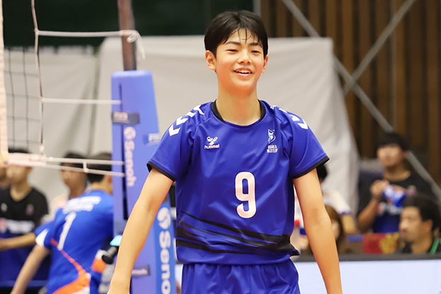 写真：試合中の池下選手