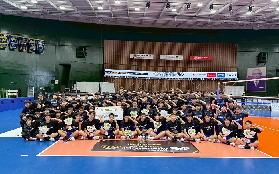 大阪ブルテオンU15選手の集合写真