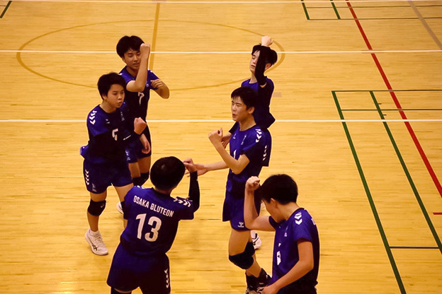 写真：試合中の選手の様子