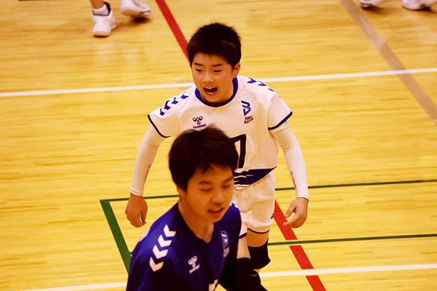 写真：試合中の選手の様子