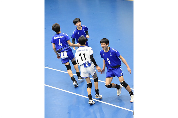 写真：試合中の選手の様子