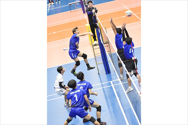 写真：試合中の選手の様子