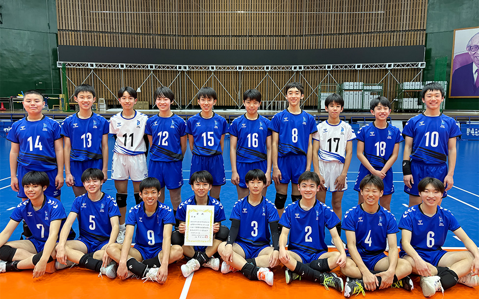 大阪ブルテオンU15選手の集合写真