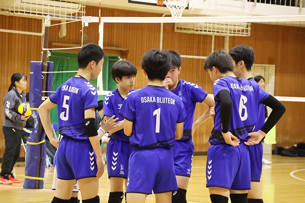 写真：試合中の選手の様子