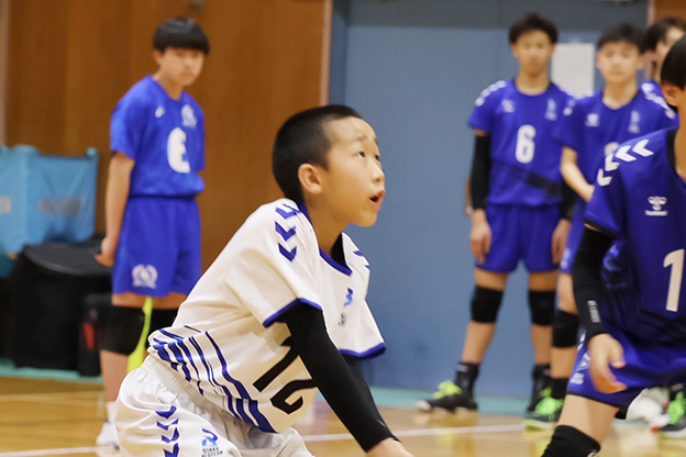 写真：試合中の選手の様子