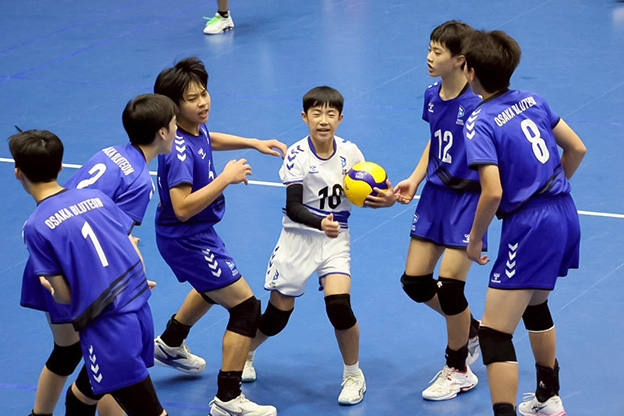 写真:試合中の選手の様子