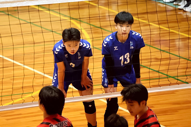 写真:試合中の選手の様子