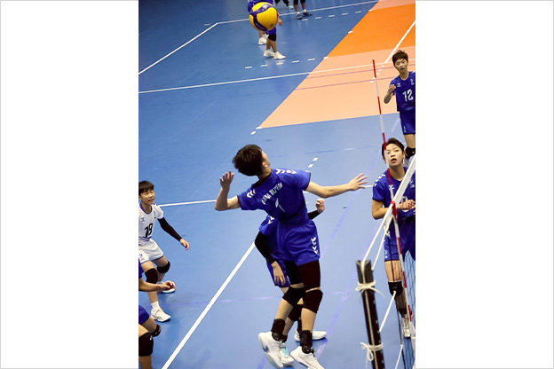写真:試合中の選手の様子