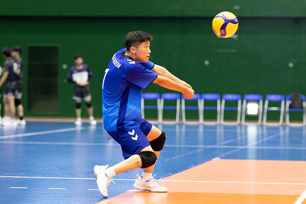 写真:試合中の選手の様子