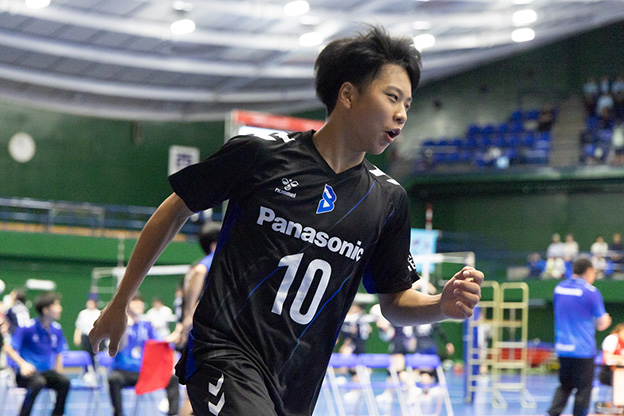 写真:試合中の選手の様子
