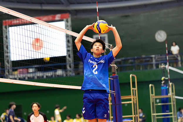 写真:試合中の選手の様子