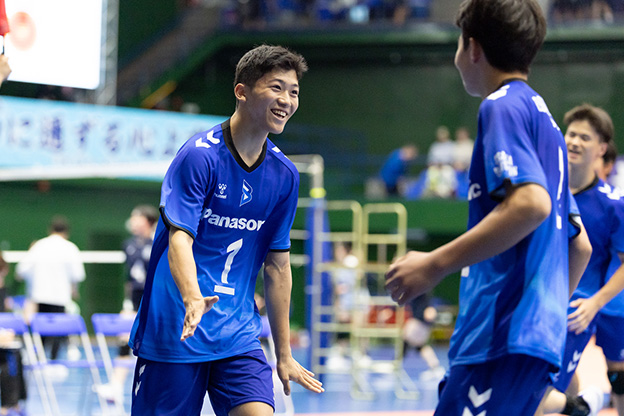 写真:試合中の選手の様子