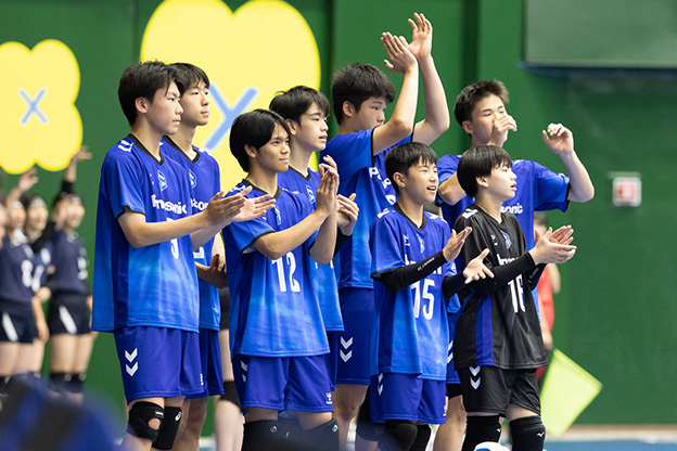 写真:試合中の選手の様子