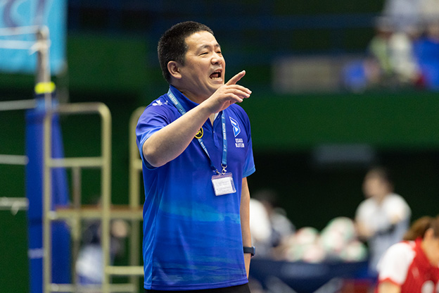 写真:試合中の選手の様子
