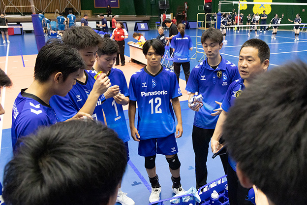 写真:試合中の選手の様子