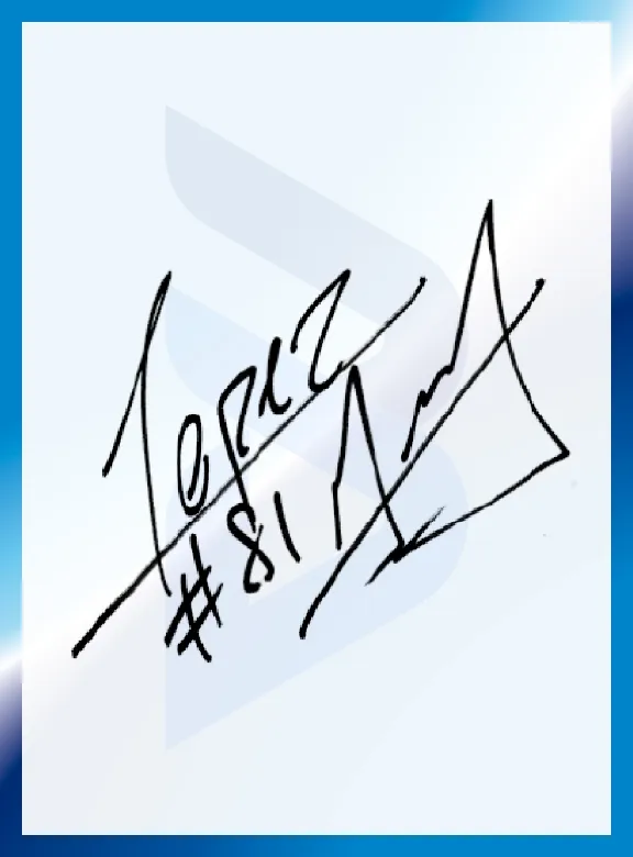 Image : Autographe de Miguel Angel Lopez Castro
