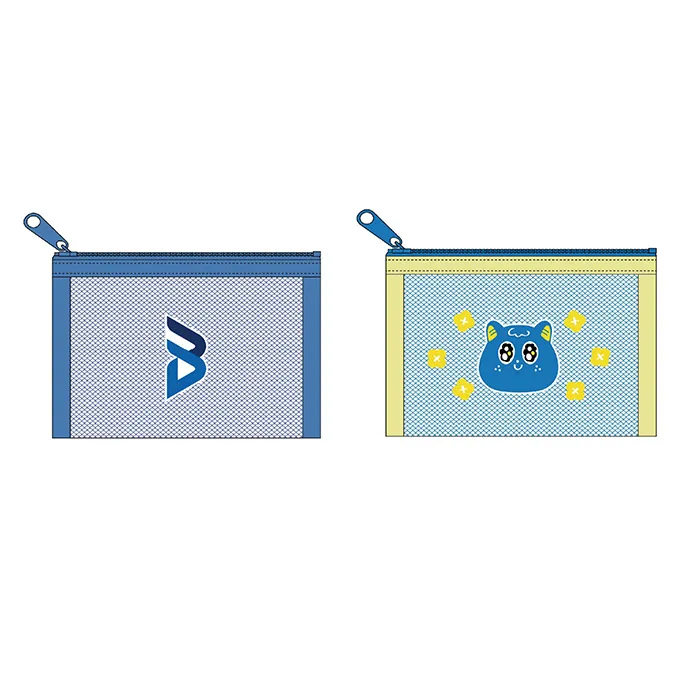 画像：刺繍メッシュポーチ