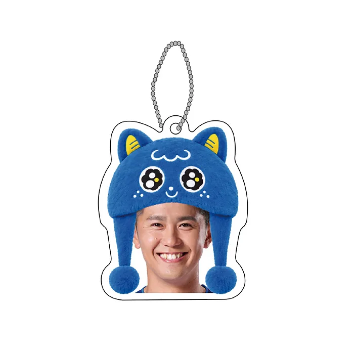 画像：選手パピネスファンキャップキーホルダー