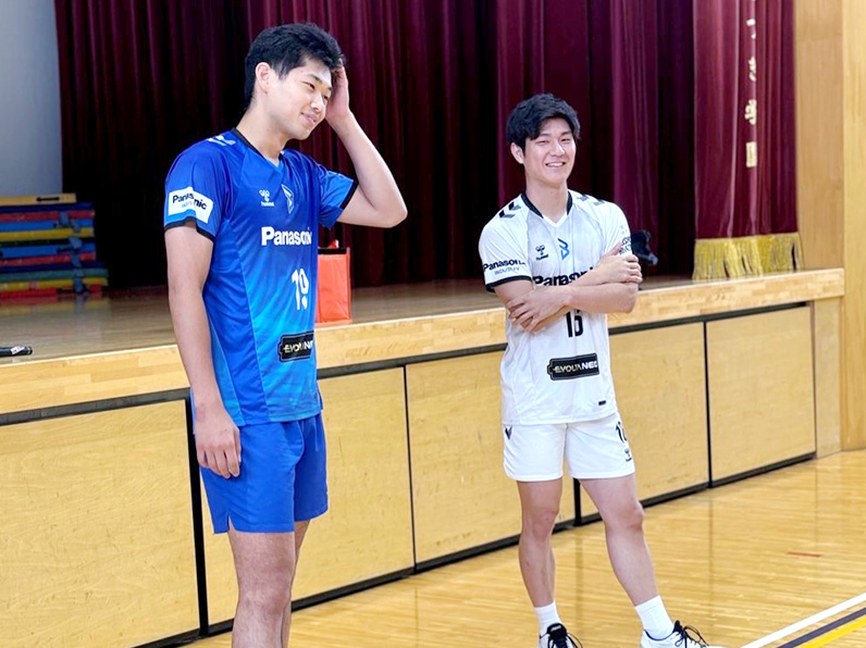 写真:西川選手、池城選手