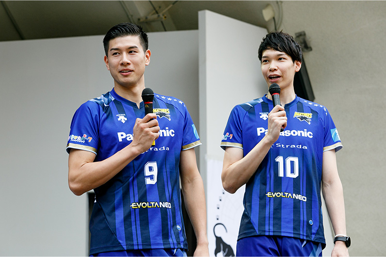写真：今村選手、山内選手