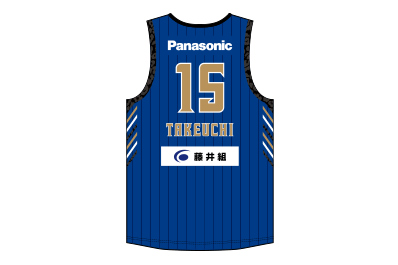 イメージ：大阪エヴェッサ限定ユニフォーム 背面