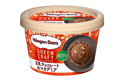 写真：ハーゲンダッツグリーンクラフト 豆乳チョコレート＆マカダミア