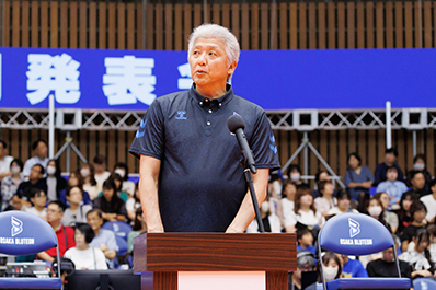 写真：説明する南部ゼネラルマネージャー