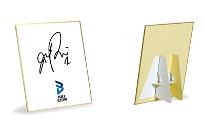 選手直筆サイン入りミニ色紙のイメージ