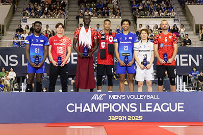 写真：個人表彰を受賞した選手たち