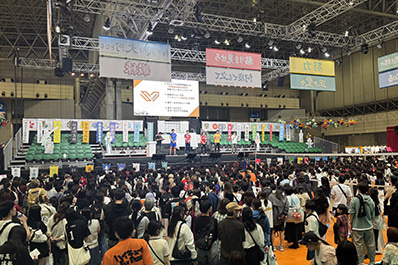 写真：トークショー会場後方からの眺め
