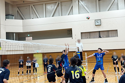 写真：試合中の様子