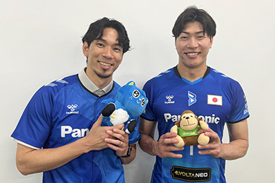写真：福澤さん、清水選手