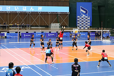 写真:おけいはん杯の試合中の様子
