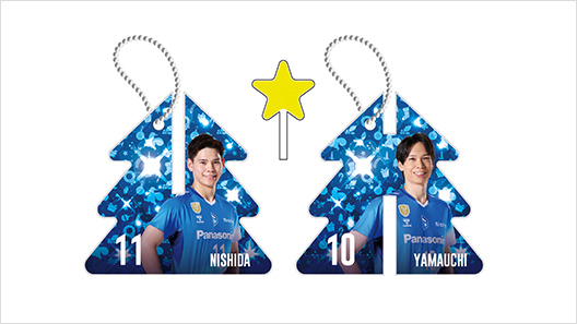 画像：クリスマスツリー型アクリルキーホルダー