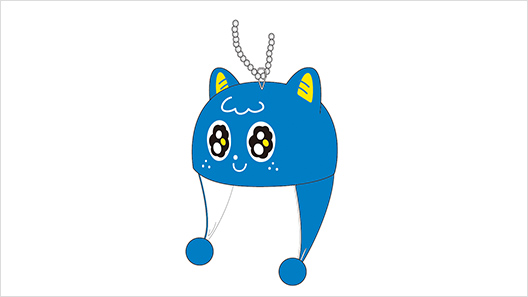 画像：パピネスファンキャップキーホルダー