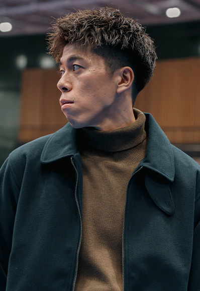 写真：COOLをテーマにしたコーディネートの富田選手