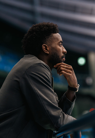 写真：COOLをテーマにしたコーディネートのロペス選手