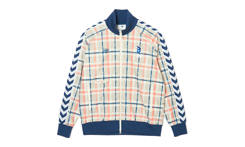 写真：大阪ブルテオン×hummel PLAYトラックジャケット（チェック柄）