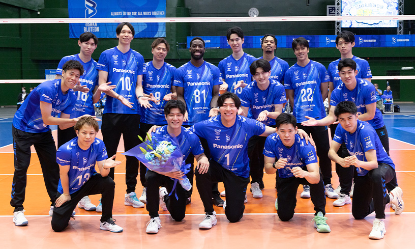 選手たちの集合写真