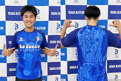 写真：パラアートシャツを着用した中村選手