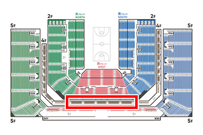 แผนผังที่นั่งที่แสดงตำแหน่งที่นั่งระเบียง