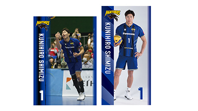 写真：清水選手のポスター