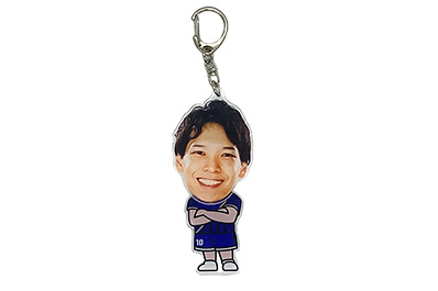 山内選手のフリフリキーホルダーの写真