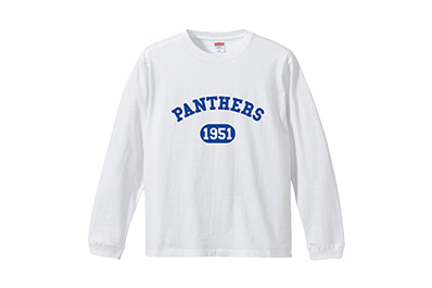 2023-24パンサーズロングTシャツ：ホワイト