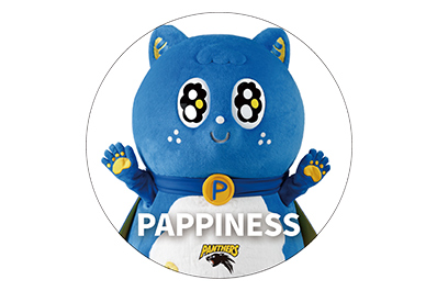 イメージ：パナソニックパンサーズ× 大阪エヴェッサマスコットコラボマグネット（パピネス）